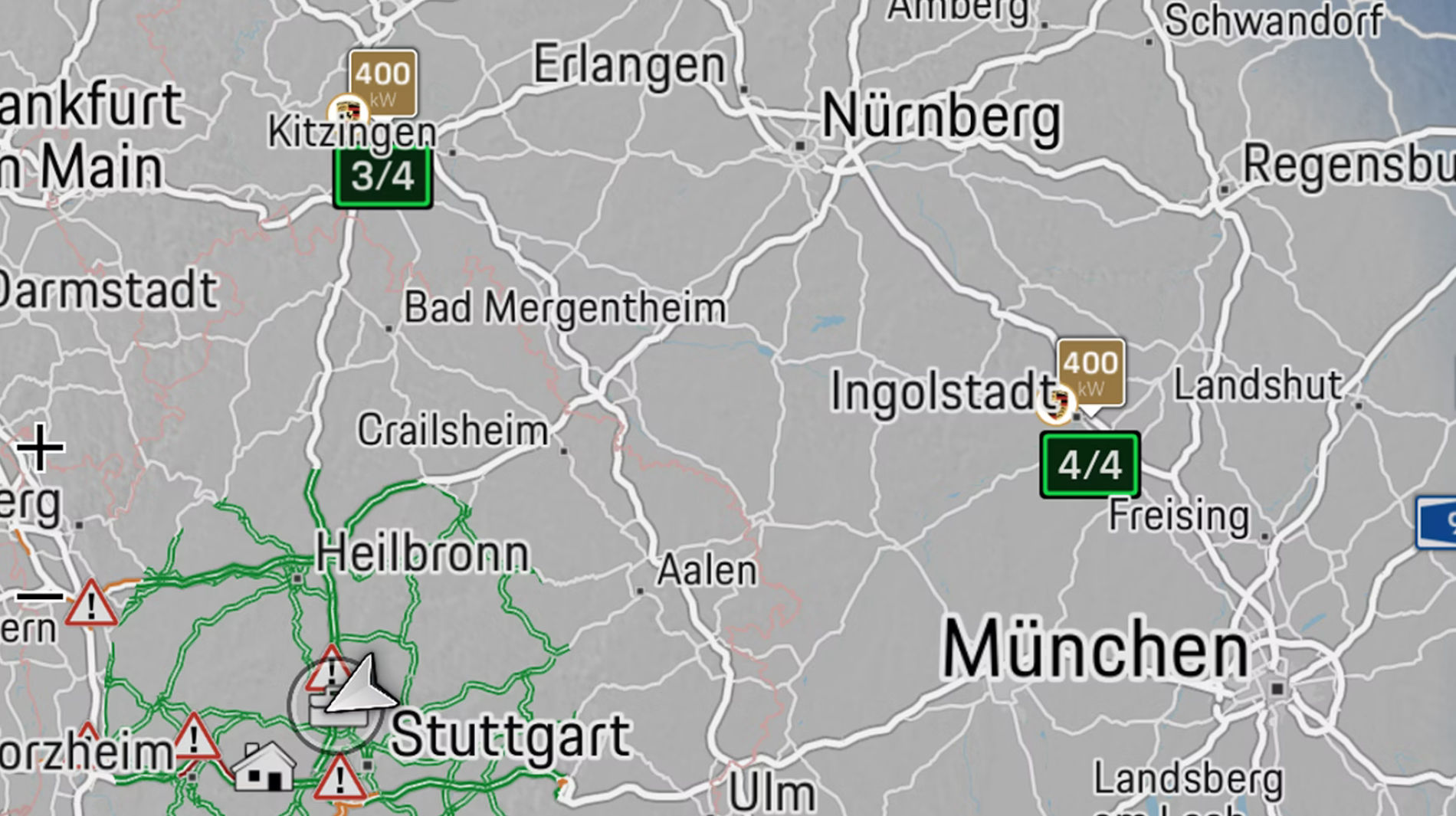 Наші лаунж-зони для заряджання. На карті Porsche Charge Map.