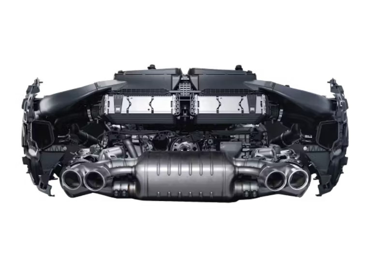 3,0-літровий опозитний шестициліндровий двигун.