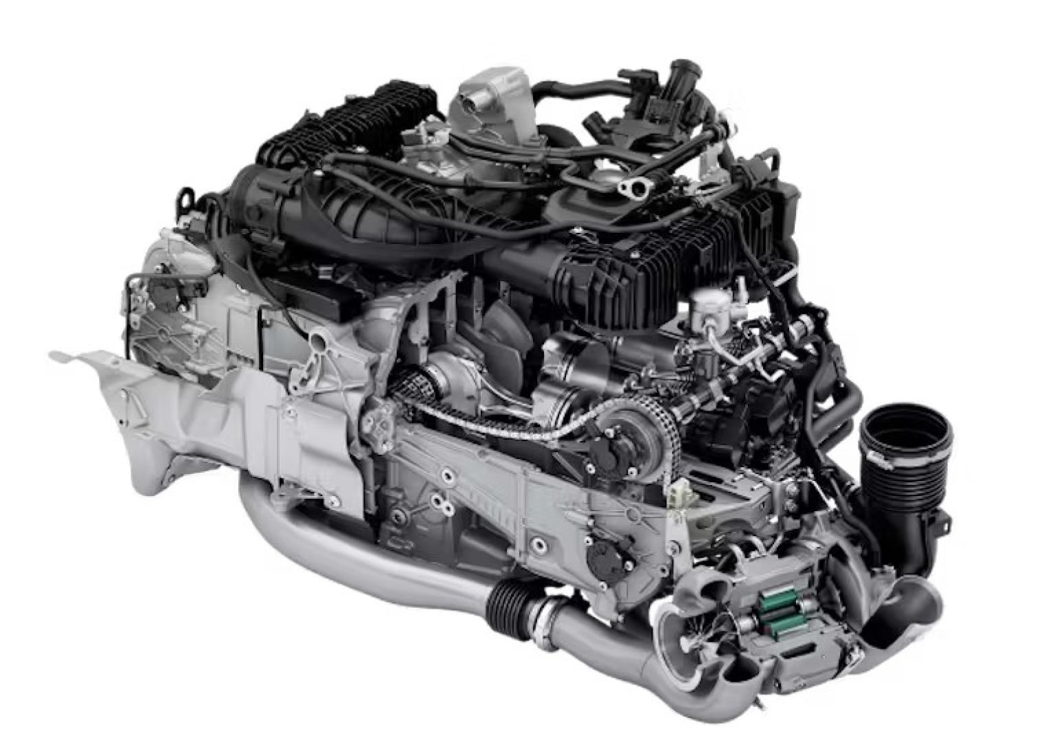 3,0-літровий опозитний шестициліндровий двигун.