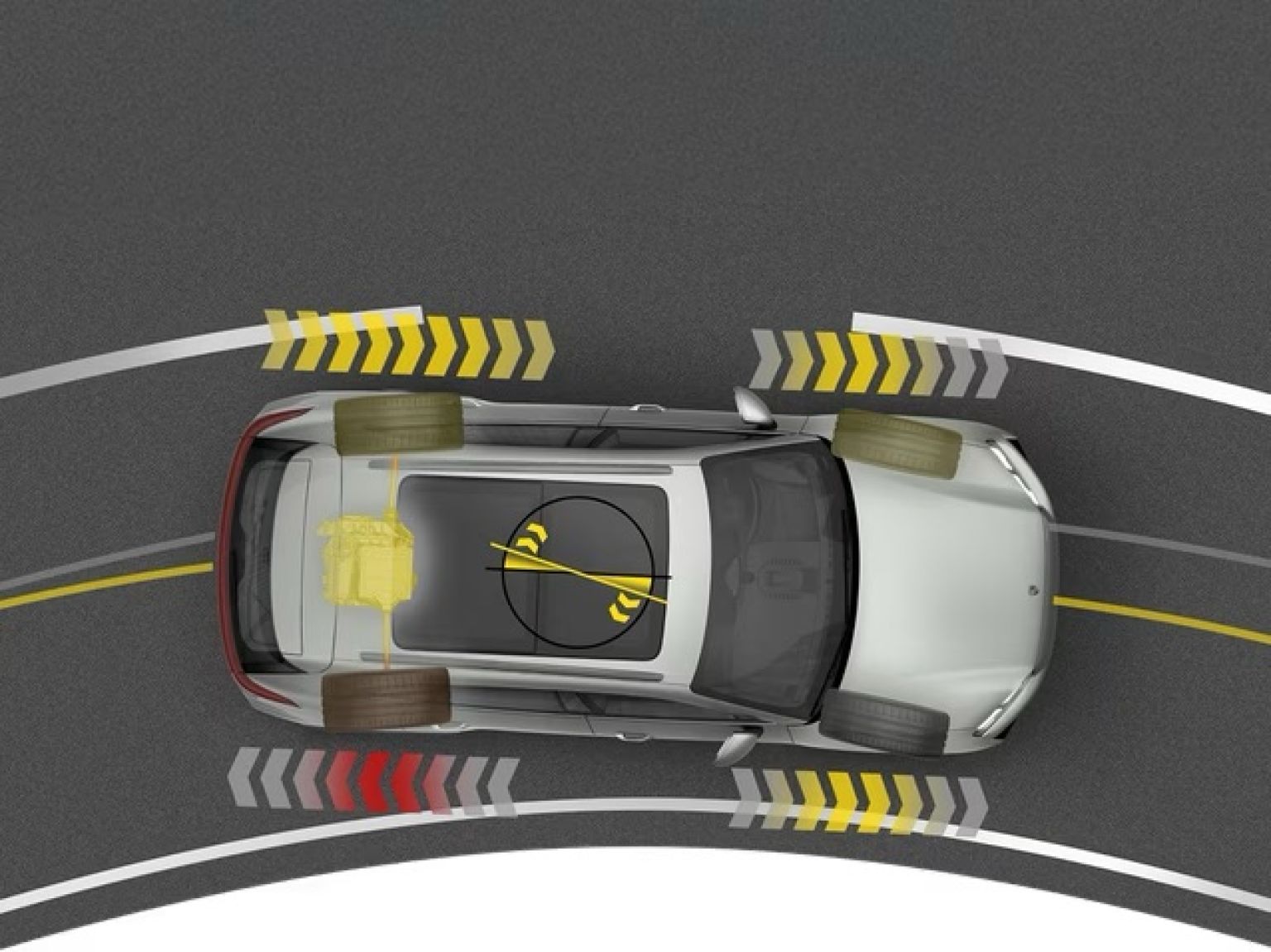 Система Porsche Torque Vectoring Plus.